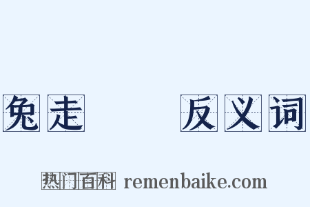 兔走烏飛反义词是什么意思的图片